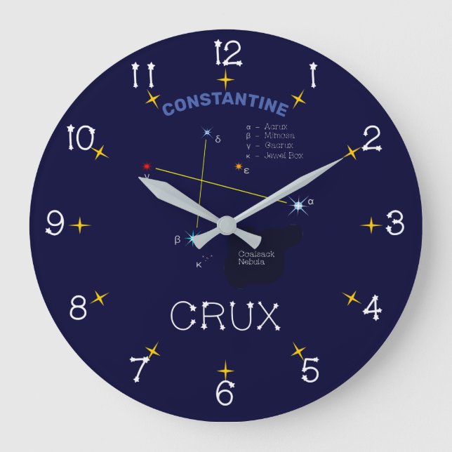 Grande Horloge Ronde Crux de constellation de l'hémisphère sud (Recto)