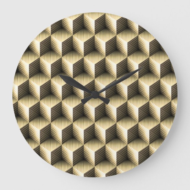 Grande Horloge Ronde Cube Art 1 Clock (Recto)