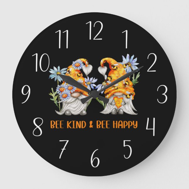 Grande Horloge Ronde cube bee gnome (Recto)