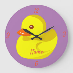Grande Horloge Ronde Cube Rubber Duck Thunder_Cove