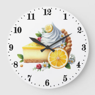 Grande Horloge Ronde Cuisine des amateurs de tarte au citron mignonne