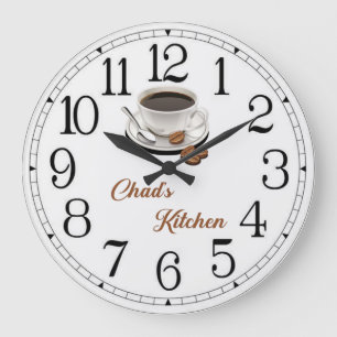 Grande Horloge Ronde Cuisine du café du Tchad