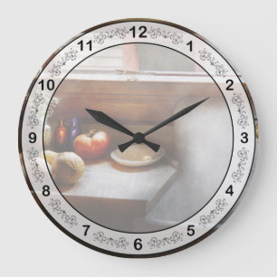Grande Horloge Ronde Cuisine - Évier - Cuisine de ferme