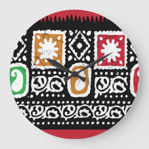 Grande Horloge Ronde Culture indienne : Art traditionnel
