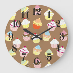 Grande Horloge Ronde Cupcakes Delicious Decorated Birthday
