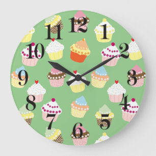 Grande Horloge Ronde Cupcakes Delicious Decorated Birthday