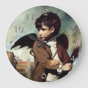 Grande Horloge Ronde Cupidon en tant que garçon de lien
