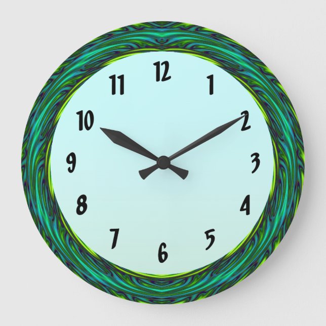 Grande Horloge Ronde Curvy Green (Recto)