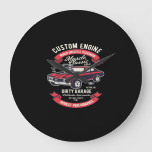 Grande Horloge Ronde custom engine muscle classic dirty garage