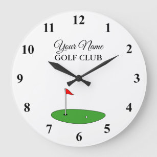 Grande Horloge Ronde Custom golf club wall clock for golfing