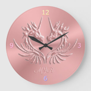 Grande Horloge Ronde Custom monogram, rose, Scaly Dragon Heart
