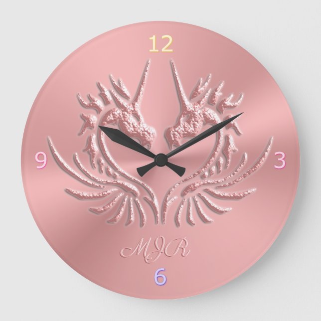 Grande Horloge Ronde Custom monogram, rose, Scaly Dragon Heart (Recto)