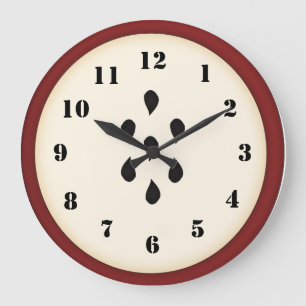 Grande Horloge Ronde Cute Apple Clock