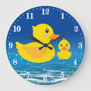 Grande Horloge Ronde cute bathroducks decor
