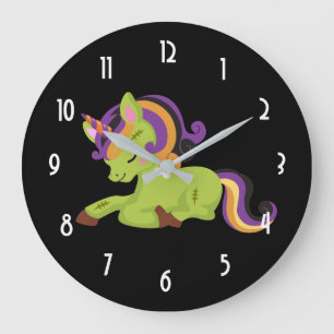 Grande Horloge Ronde Cute Frankenstein