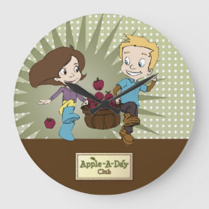 Grande Horloge Ronde Cute Kids