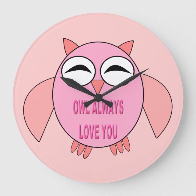 Grande Horloge Ronde Cute Love Message (Recto)