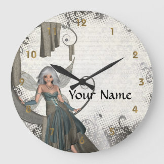 Grande Horloge Ronde Cute manga fairy
