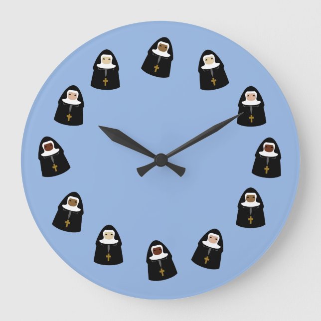 Grande Horloge Ronde Cute Nuns (Recto)