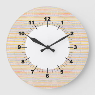 Grande Horloge Ronde Cute Pattern