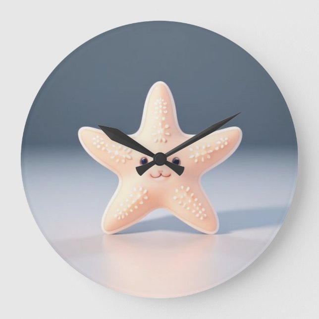 Grande Horloge Ronde Cute Starfish (Recto)