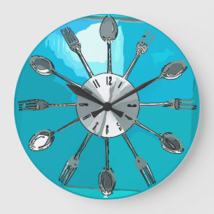 Grande Horloge Ronde Cutlery O'clock