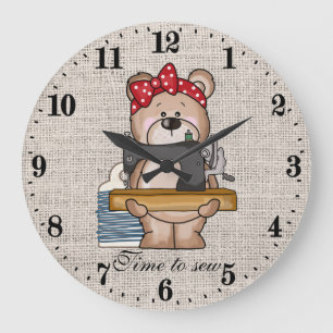 Grande Horloge Ronde cuving bear lovers