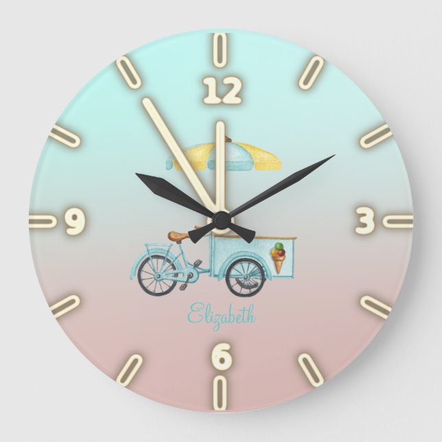 Grande Horloge Ronde Cycle de Adorable Cool Ice (Recto)