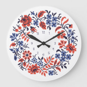 Grande Horloge Ronde Cycle des fleurs
