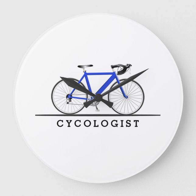 Grande Horloge Ronde Cyclisme with blue bicycle (Recto)