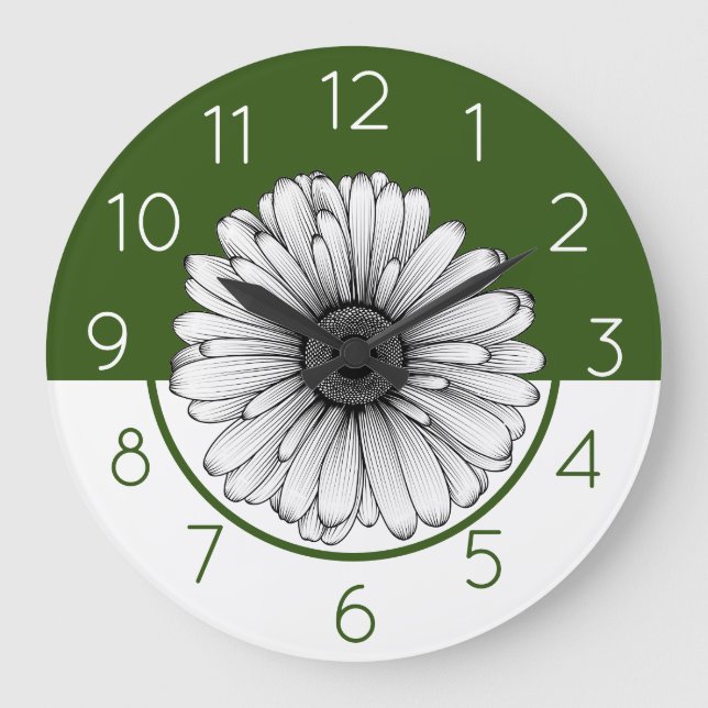 Grande Horloge Ronde Daisy  (Recto)