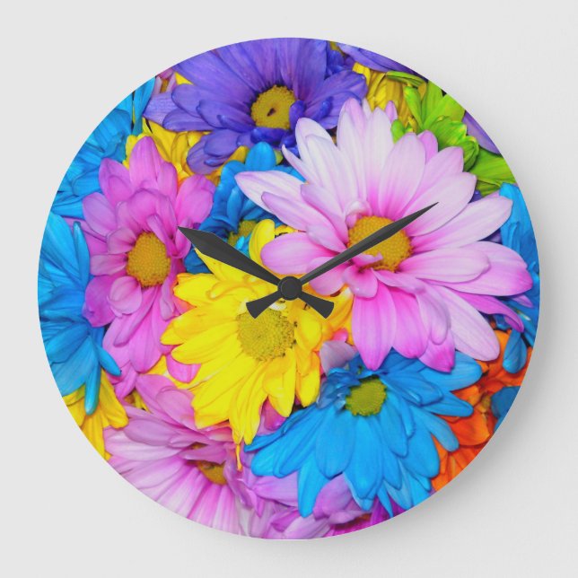 Grande Horloge Ronde Daisy Flower Mix (Recto)