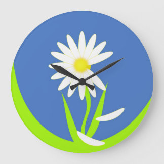 Grande Horloge Ronde Daisy Wall Clock