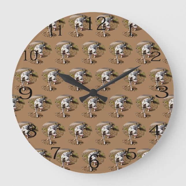 Grande Horloge Ronde Dalmatien Brown, (Recto)