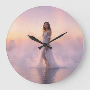 Grande Horloge Ronde Dame des Brumes — Horizon Calme