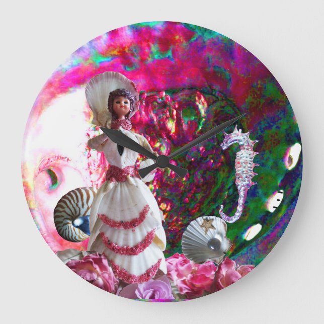 GRANDE HORLOGE RONDE DAME DES SEASHELLS, MOTHER DE PEARL (Recto)
