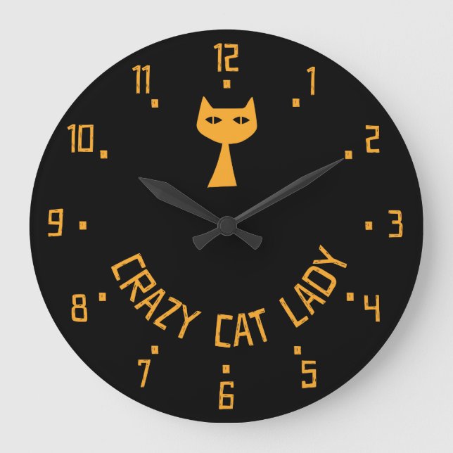 Grande Horloge Ronde Dame du Crazy Cat (Recto)