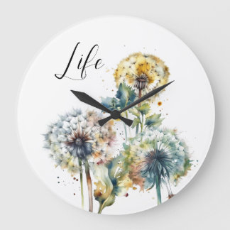 Grande Horloge Ronde Dandelion Life