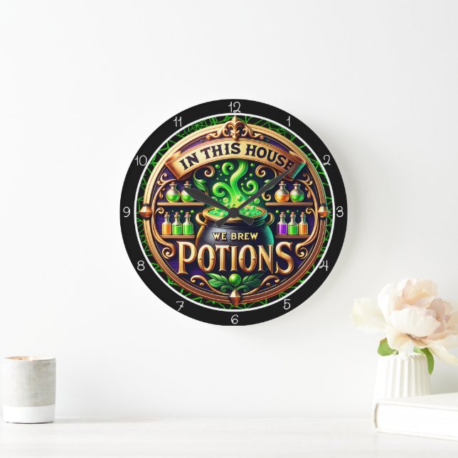 Grande Horloge Ronde Dans Cette Maison On Prépare Des Potions (Maison)