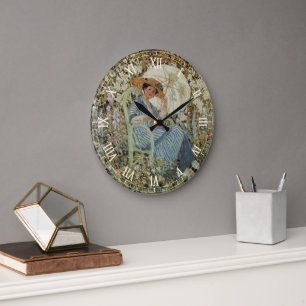 Grande Horloge Ronde Dans le jardin, Giverny par Frederick Frieseke