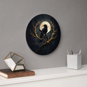 Grande Horloge Ronde Dans les ténèbres de la nuit” – Le messager silenc