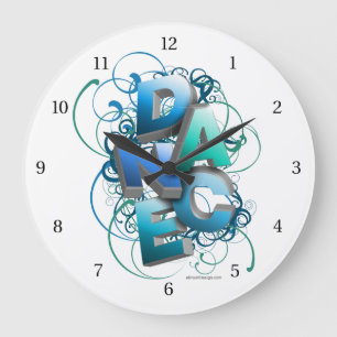 Grande Horloge Ronde Danse 3D (printemps)