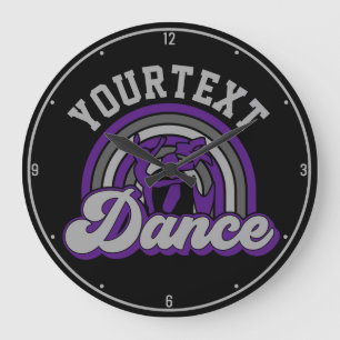 Grande Horloge Ronde Danseur de ballet AJOUTER DU TEXTE Danse classique