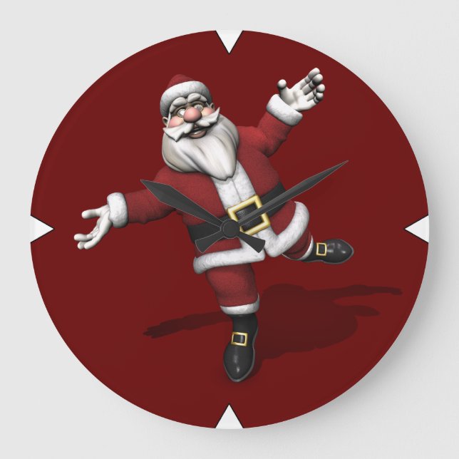 Grande Horloge Ronde Danseur de ballet Santa Claus (Recto)