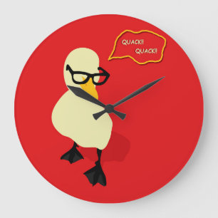 Grande Horloge Ronde Dapper Duck