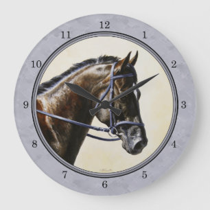 Grande Horloge Ronde Dark Bay Sport Horse Grey