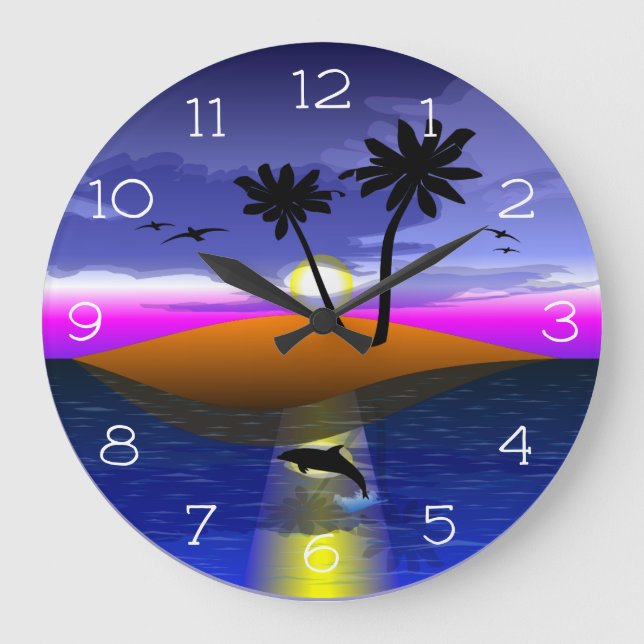 Grande Horloge Ronde Dauphins (Recto)