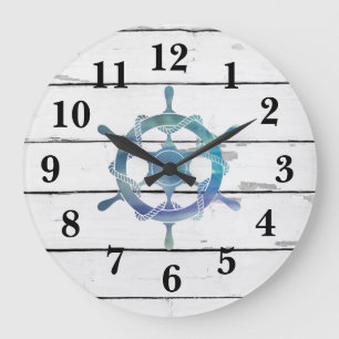 Grande Horloge Ronde Décor de rustic