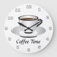 Décor noir mignon de temps de café blanc