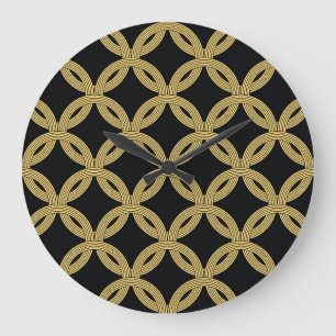 Grande Horloge Ronde Décoration Art Déco Ornement sans Seamless